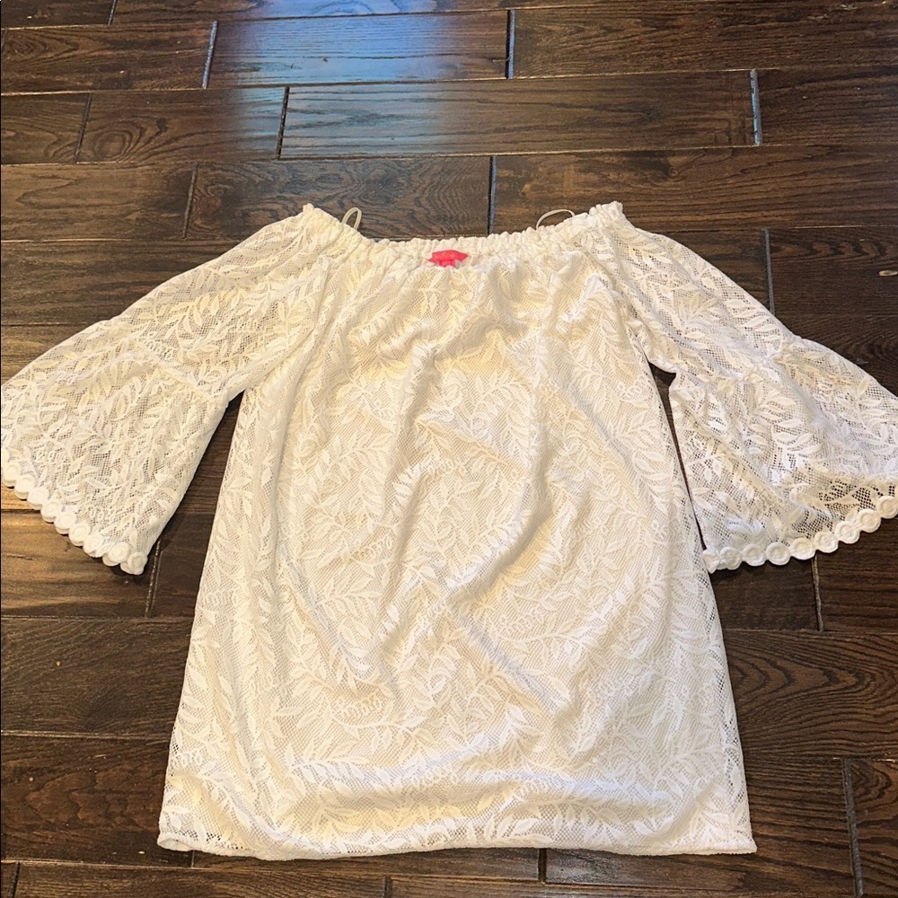 Lilly Pulitzer White Lace Dress size medium - Picture 2 of 7